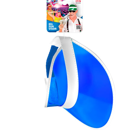 Widmann SRL Jaren 80's zonneklep blauw