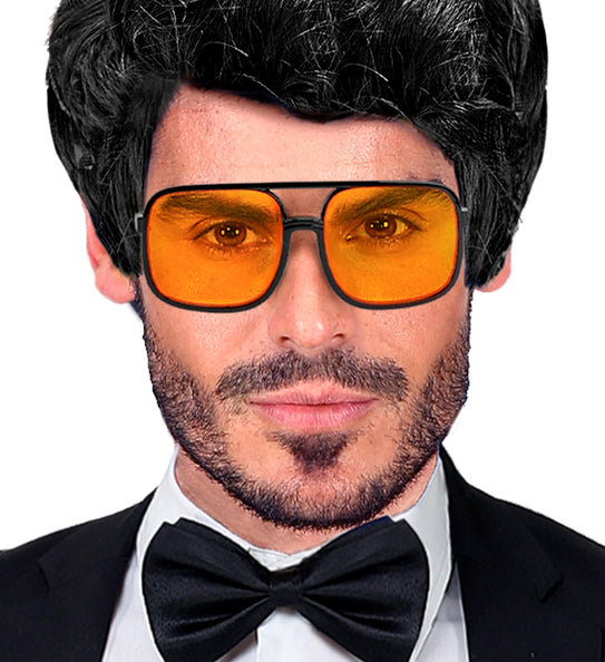 Widmann SRL Jaren 90 hippiebril met oranje glazen