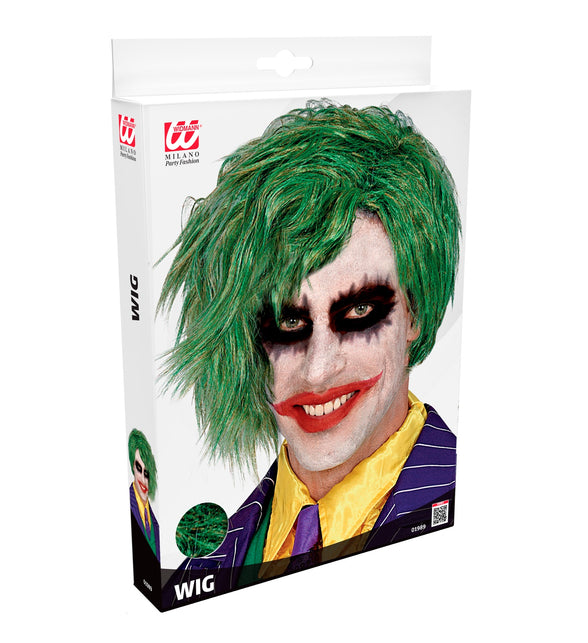 Widmann SRL Joker pruik groen volwassenen