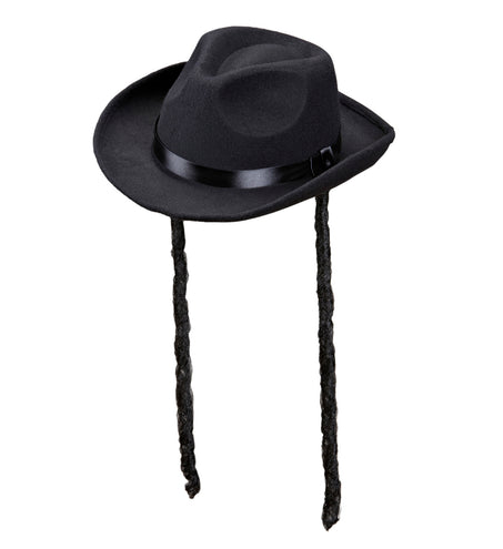 Widmann SRL Joodse hoed Rabbi hoed met lokken