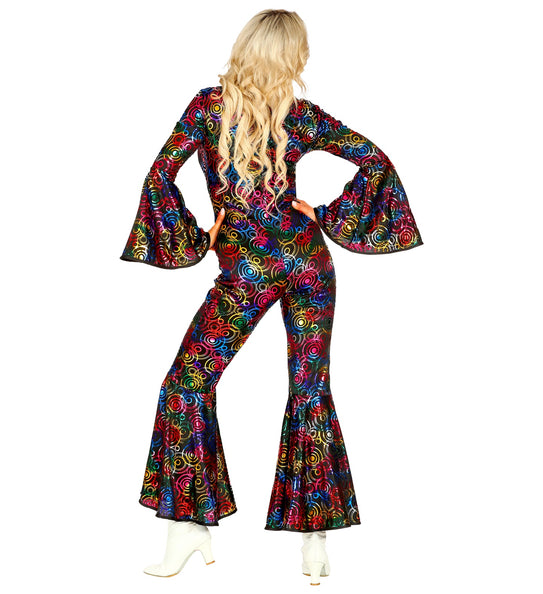 Widmann SRL Jumpsuit disco stijl met gekleurde ringen