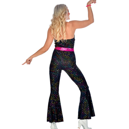 Widmann SRL Jumpsuit disco stijl zwart