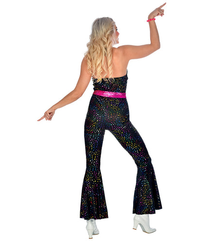 Widmann SRL Jumpsuit disco stijl zwart