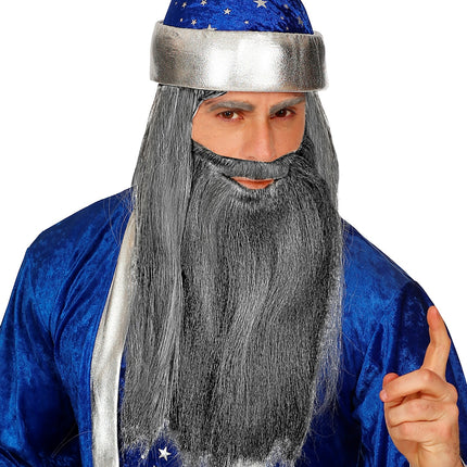 Widmann SRL Kabouter baard met snor grijs