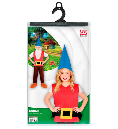 Widmann SRL Kabouter vest met riem en muts