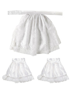 Widmann SRL Kanten jabots met manchetten