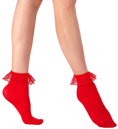 Widmann SRL Kanten sokjes rood