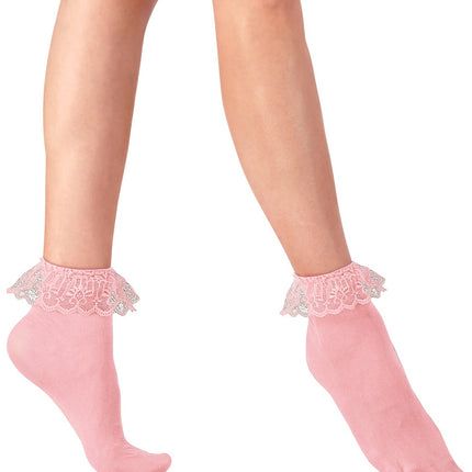 Widmann SRL Kanten sokjes roze