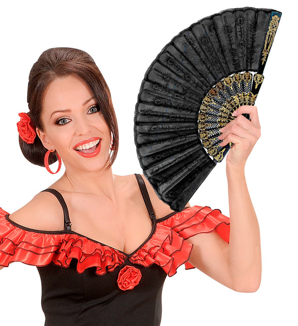 Widmann SRL Kanten waaier zwart