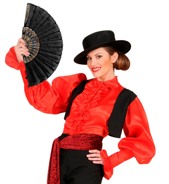 Widmann SRL Kanten waaier zwart