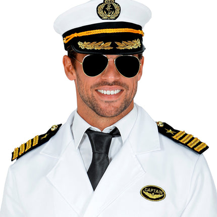 Widmann SRL Kapitein verkleedset wit
