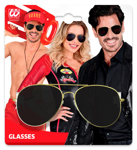 Widmann SRL Karakterbril met zwarte glazen