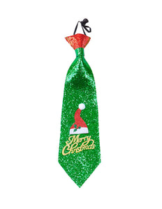 Widmann SRL Kerst stropdas glitter Merry Christmas