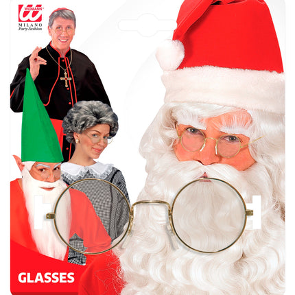 Widmann SRL Kerstman bril goud budget