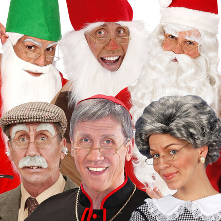 Widmann SRL Kerstman bril rechthoek goud