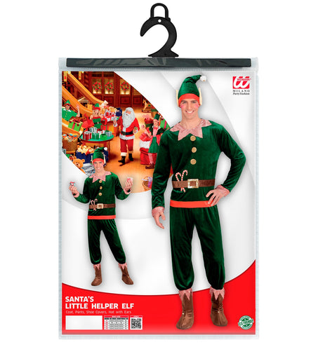 Widmann SRL Kerstman elf pak voor volwassenen