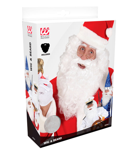 Widmann SRL Kerstman pruik met baard