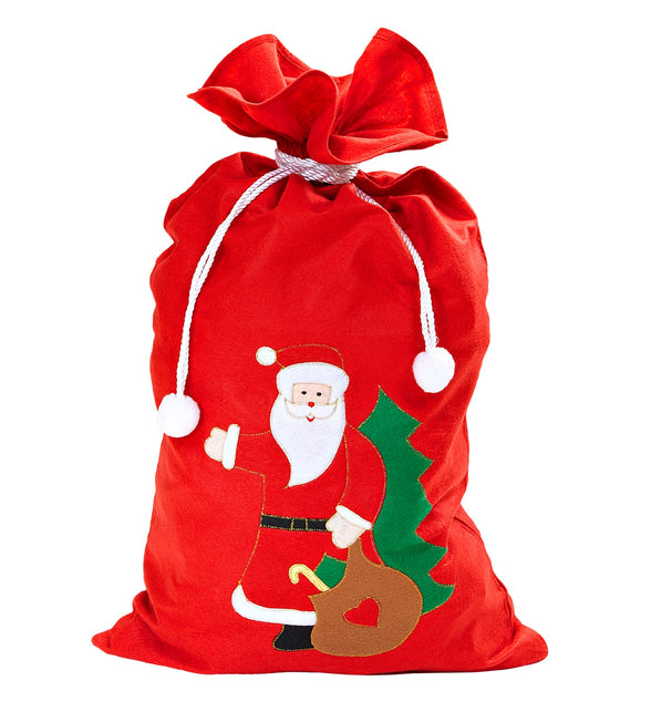 Widmann SRL Kerstman zak met opdruk rood