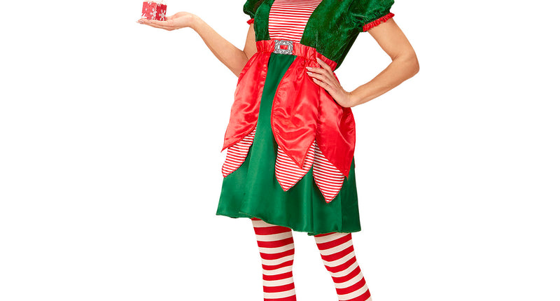 Widmann SRL Kerstmannen hulpje Elf pak met oortjes