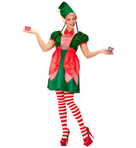 Widmann SRL Kerstmannen hulpje Elf pak met oortjes