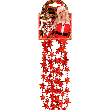 Widmann SRL Ketting kerststerren rood