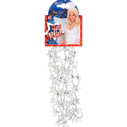 Widmann SRL Ketting kerststerren zilver