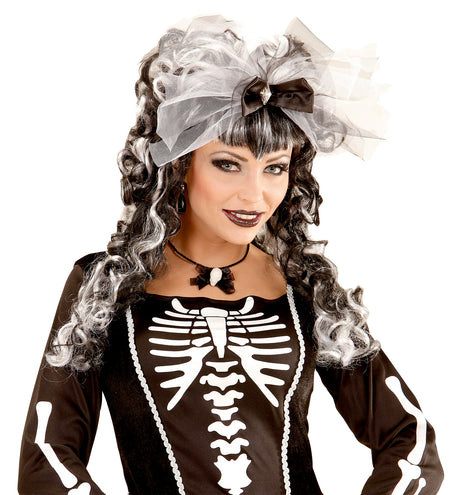 Widmann SRL Ketting met glitter schedel