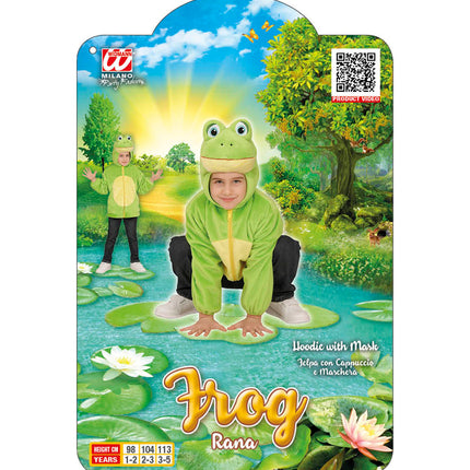 Widmann SRL Kikker kostuum voor kinderen