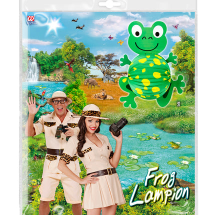 Widmann SRL Kikker lampion als decoratie