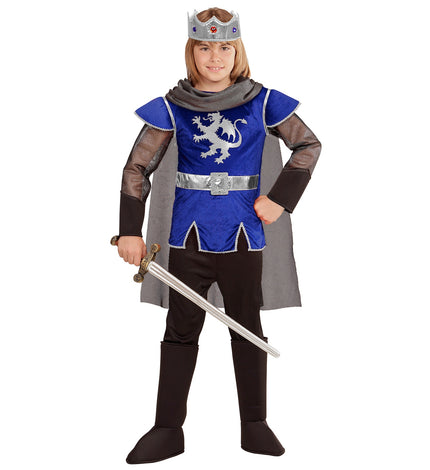 Widmann SRL King Arthur kostuum blauw kinderen