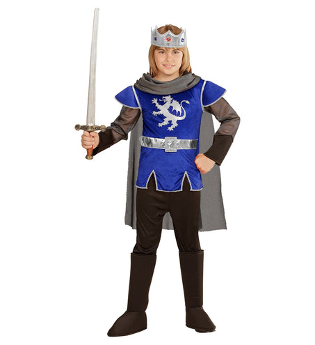 Widmann SRL King Arthur kostuum blauw kinderen