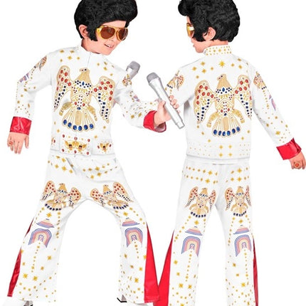 Widmann SRL King of rock wit kostuum Olivia kind