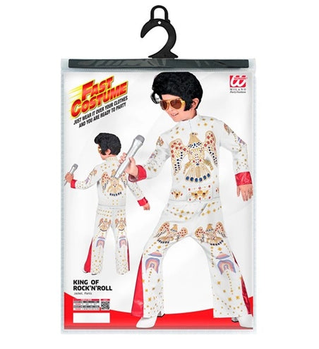 Widmann SRL King of rock wit kostuum Olivia kind