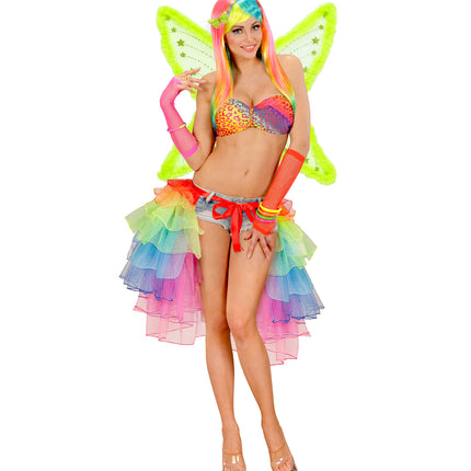 Widmann SRL Kleurrijke omslag rok in regenboogkleuren