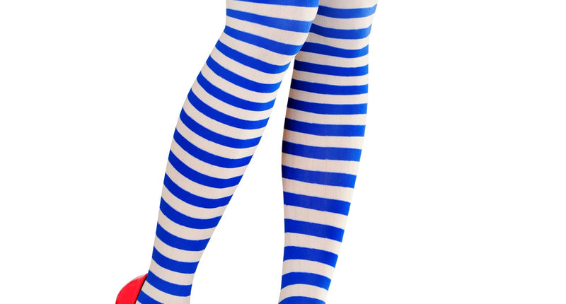 Widmann SRL Kniekous matroos blauw wit gestreept ankertje