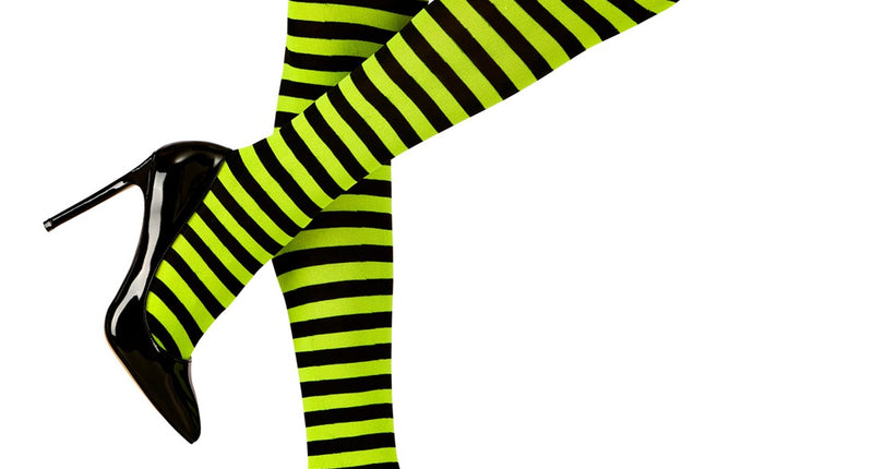 Widmann SRL Kniekousen Gestreept XL Neon Geel