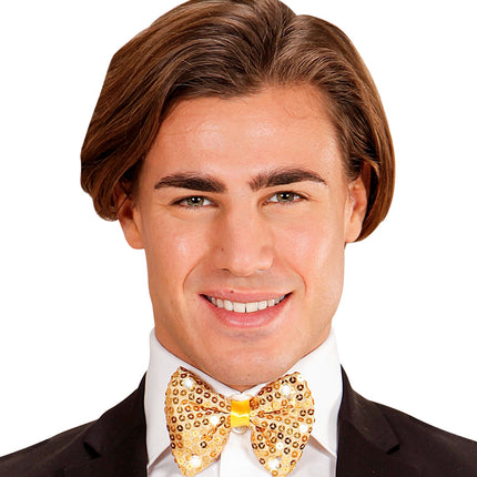 Widmann SRL Knipperende gouden strikjes voor party's