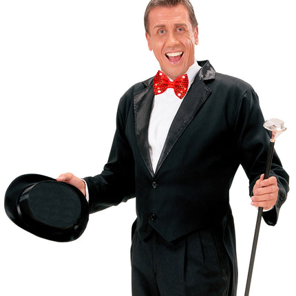 Widmann SRL Knipperende rode strikjes voor party's