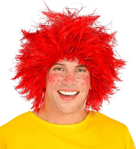 Widmann SRL Kobold kabouter pruik rood