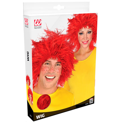 Widmann SRL Kobold kabouter pruik rood