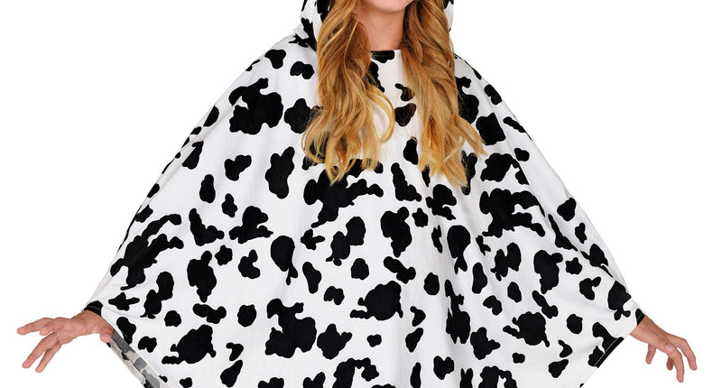 Widmann SRL Koeien poncho met muts kinderen