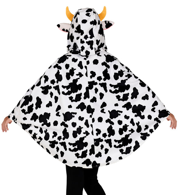 Widmann SRL Koeien poncho met muts kinderen