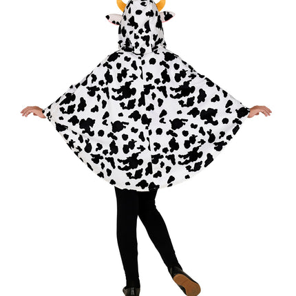 Widmann SRL Koeien poncho met muts kinderen