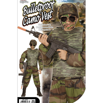 Widmann SRL Kogelwerend vest camouflage kind