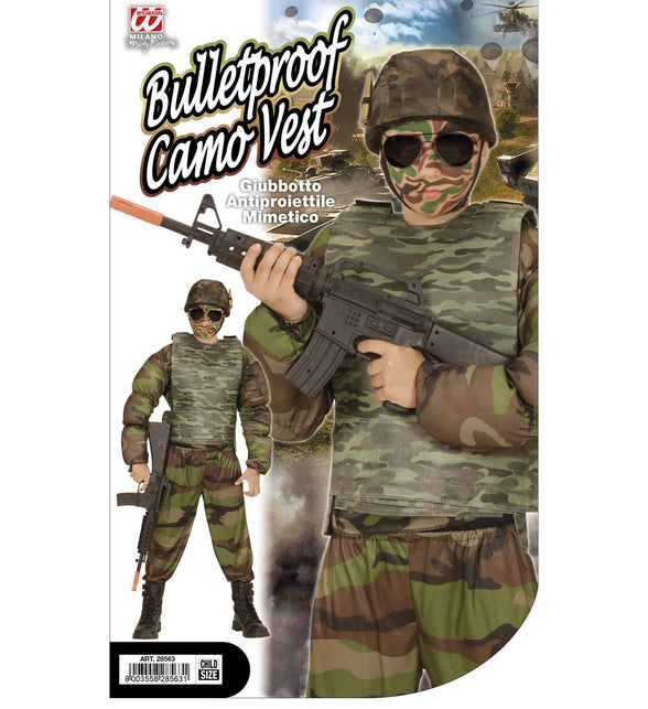 Widmann SRL Kogelwerend vest camouflage kind