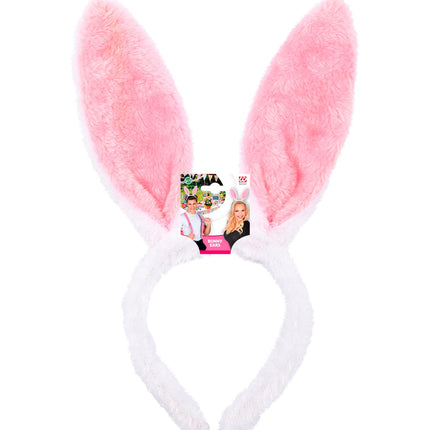 Widmann SRL Konijnen oren roze wit