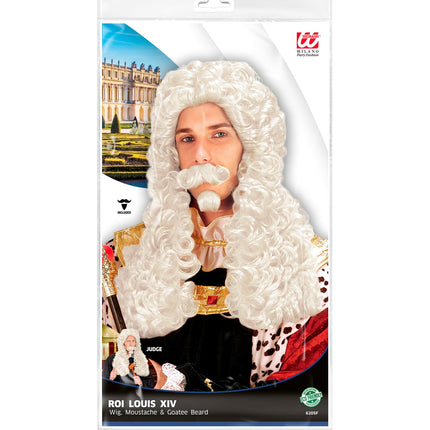 Widmann SRL Koning pruik Francois wit