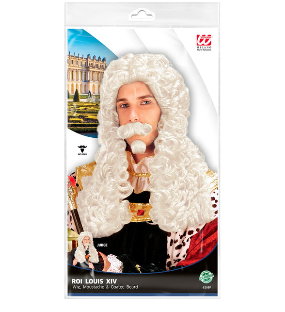 Widmann SRL Koning pruik Francois wit