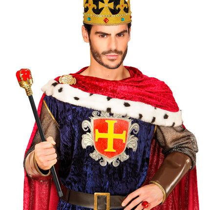 Widmann SRL Koning scepter rood met goud