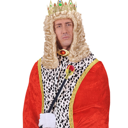 Widmann SRL Koning scepter rood met goud